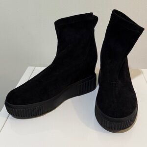 Steve Madden Women's Freshly Booties Platform Wedge Sock Boots Size 9